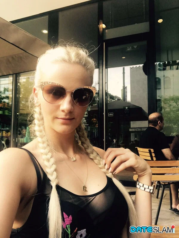 Blonde girl from Czechoslovakia Zdenka takes non nude self shots  - Selfie, Public, Amateur, Non Nude, Teen, Shorts, Blonde, Glasses, Bikini, Cute  - Photo 2