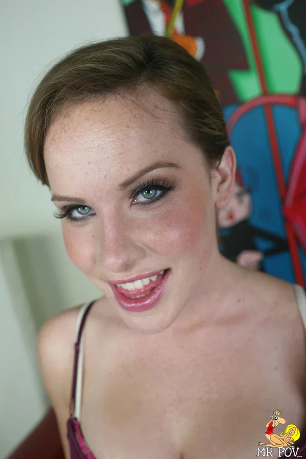 White female Katie St Ives does a striptease before POV fucking  - PAWG, POV, Seduction, Ass, Pornstar, Close Up, Socks, Blowjob, Face, Reality  - Photo 1