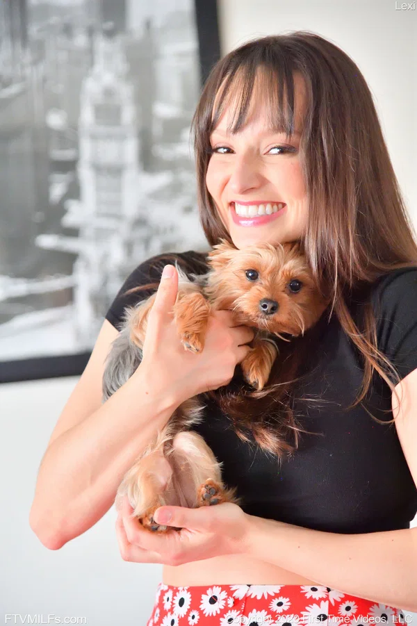 Brunette wife Lexi exposes her huge bosom and toys her vagina in a solo  - MILF, Pussy, Amateur, Skirt, Big Tits, Masturbation, Sexy, Dildo, Close Up, Spreading  - Photo 2