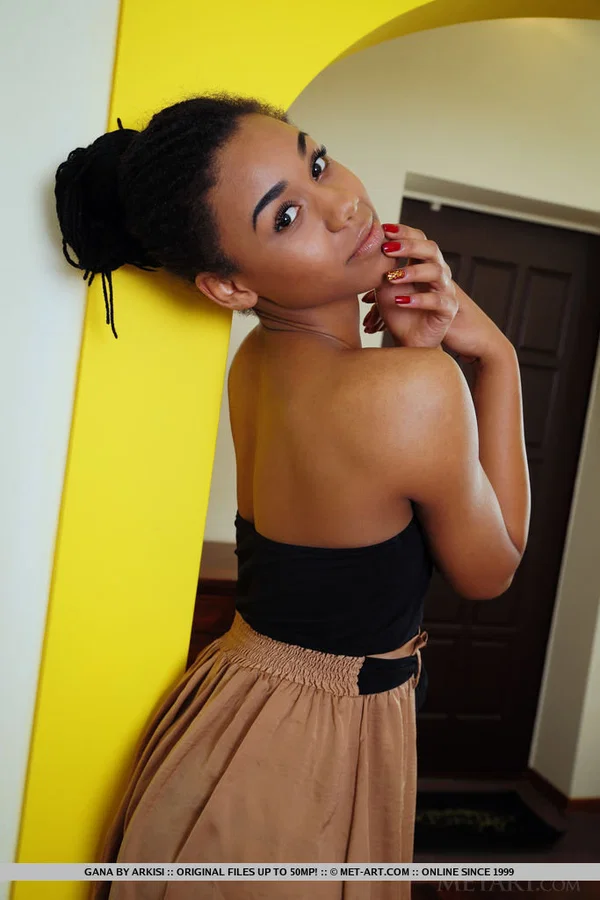 Black teen in pigtails Gana models naked with long legs & puffy nipples  - Ebony, Teen, Black, African, Babe, Cute, Ass, Spreading, Pussy, Legs  - Photo 17