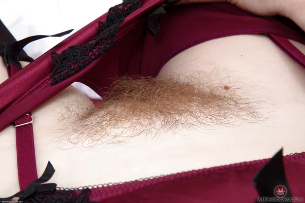 Older lady Andrea Foster releasing all natural pussy from satin panties  - Hairy, Mature, Pussy, Stockings, PAWG, Ass, Spreading, Close Up, Curly, Lingerie  - Photo 4