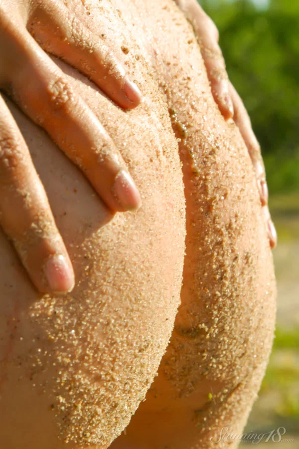 Skinny 18 year old Kristina spends the day at the beach in the nude  - Beach, Wet, Teen, Outdoor, Tiny Tits, Nipples, Ass, Close Up, PAWG, Cute  - Photo 10