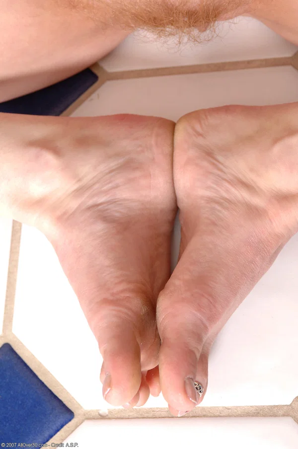 Sexy mature Tai removes her high heels, flaunts her bare feet & licks her toes  - Feet, Pussy, Upskirt, Redhead, Spreading, Hairy, Amateur, MILF, Close Up, Legs  - Photo 16