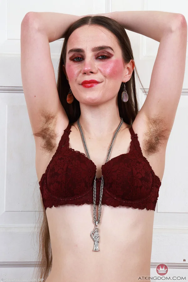 Amateur chick Sia Wood exposes her natural tits and bush at the same time  - Hairy, Petite, Ass, Anal, Close Up, Natural Tits, Asshole, Stockings, Armpit, High Heels  - Photo 4