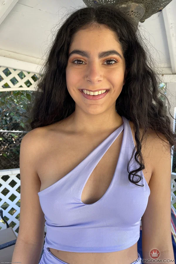 Cute Latina teen Angel Gostosa shows her hairless pussy after going nude  - Girlfriend, Latina, Sexy, Teen, Petite, Amateur, Step Sister, Beautiful, Solo, Babe  - Photo 1