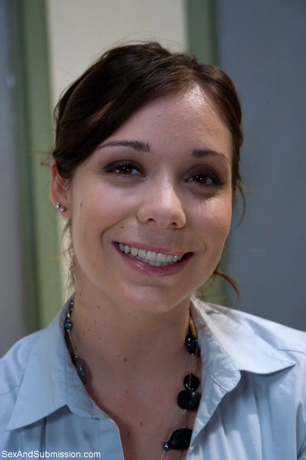 Bald doctor examines naked body of good-looking assistant in people's presence  - Brunette, Non Nude  - Photo 2