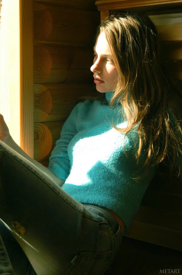 Met Art featuring Vika AC Sex Pics  - Petite, Teen, Babe, Jeans, Pretty, Skinny, Tiny Tits, Beautiful, Clothed, Ass  - Photo 3