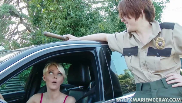 Lesbian police officer Lily Cade fucks Marie McCray & gives her oral pleasure  - MILF, Mature, Police, Short Hair, Blonde, Pornstar, Lesbian, White, Redhead, Strapon  - Photo 1