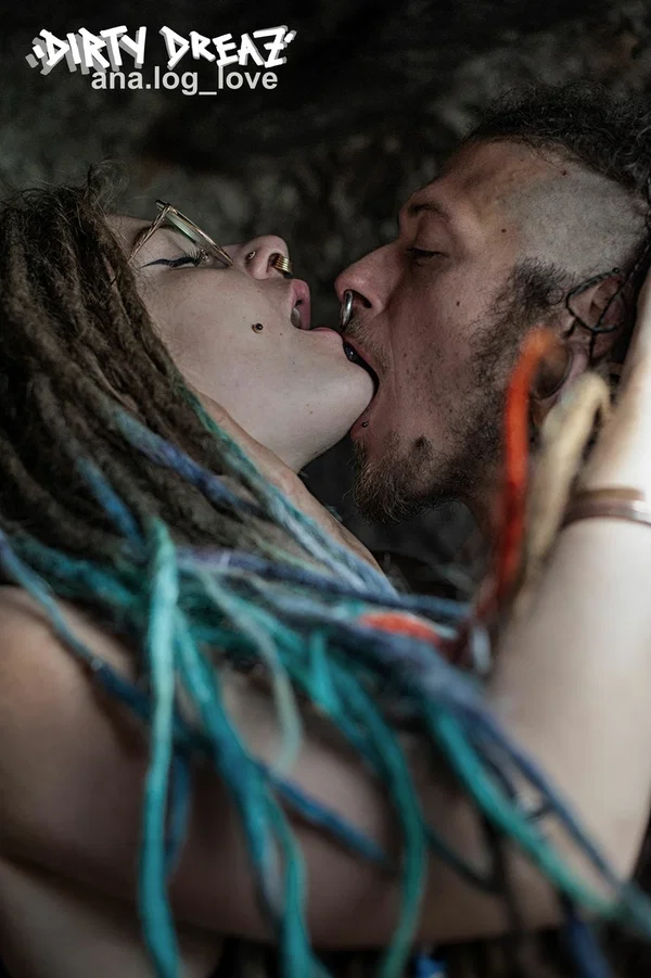 Alternative couple Franzz Von Kreidl & Kalipeez sport dreadlocks during sex  - Shower, Fetish, Ass Fucking, Hardcore, Glasses, Kissing, Pigtails, Doggy Style, Tattoo, Panties  - Photo 11