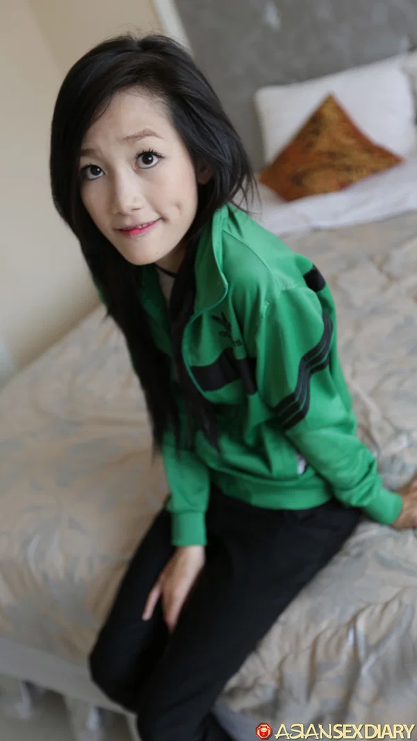 Asian girl Mi shows off her petite body & gives a big dick a POV ride  - Asian, Skinny, Petite, Spreading, Missionary, Amateur, POV, Tiny Tits, Clothed, Skirt  - Photo 2