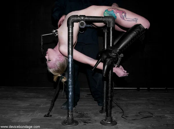 Kinky blonde babe Sarah Jane Ceylon hangs upside-down in a BDSM dungeon  - MILF, Bondage, Fetish, Close Up, Dildo, Face, Blonde, BDSM, Pussy, Tattoo  - Photo 16