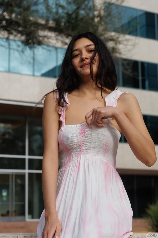 Beautiful brunette Soledad Lomas shows her tits & her hot ass outdoors  - Amateur, Beautiful, Babe, Emo, Solo, Non Nude  - Photo 4