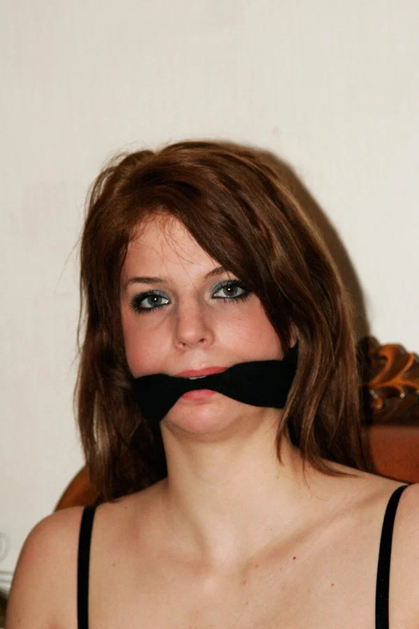 Slim brunette Diana gets gagged and tied to a chair in sexy lingerie  - Fetish, Lingerie, Amateur, BDSM, Petite, Socks, Bondage, European, Sexy, White  - Photo 8