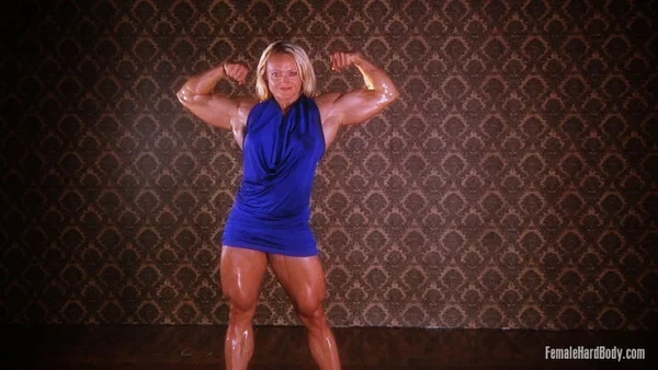 Sexy Slovenian bodybuilder Brigita Brezovac shows off her hot muscles  - MILF, Oiled, Clothed, Close Up, Skirt, Armpit, Blonde, Non Nude, White  - Photo 16