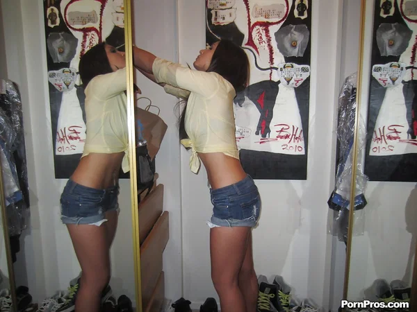 Clothed Latina bitch Giselle Leon is showing off in her jeans shorts  - Latina, Ass, Babe, Shorts, Panties, Clothed, Lingerie, Beautiful, Solo, Pussy  - Photo 1