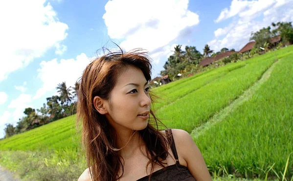 Young Japanese girl Honoka exposes her great tits in the countryside  - Upskirt, Japanese, Panties, Asian, Teen, Cute, Outdoor, Solo, Redhead, Babe  - Photo 1