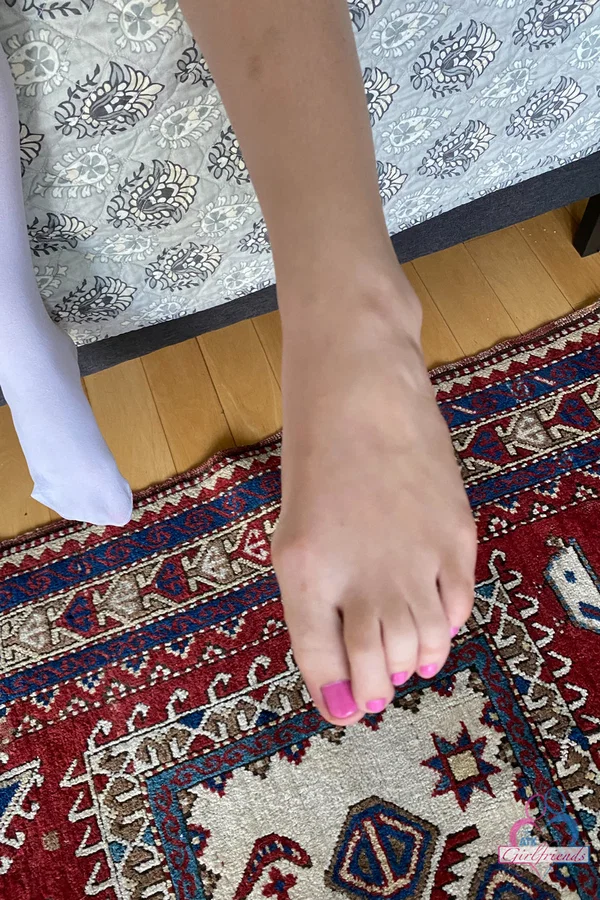 Girlfriend Lily Adams undresses and shows her bald holes and sexy feet  - Spreading, Pussy, Girlfriend, Close Up, Upskirt, Amateur, Teen, Anal, Feet, Ass  - Photo 5