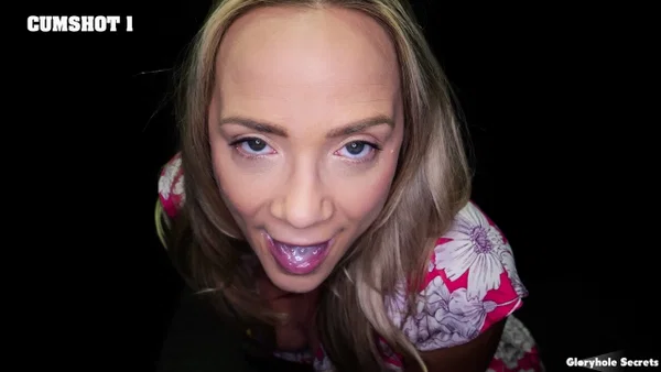 Skinny blonde Rachel Ramsey sucks off a cock at a gloryhole in the dark  - Gloryhole, Cum In Mouth, Footjob, Cumshot, Face, Blowjob, Ass, Feet, Tiny Tits, Blonde  - Photo 2