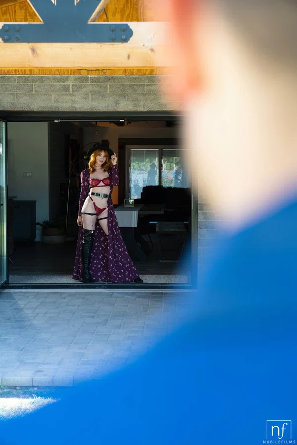 Tall redheaded teen Lacy Lennon gets fucked & jizzed by a cowboy  - Redhead, Perfect, Hardcore, Doggy Style, Pussy, Ass Fucking, Hairy, Reality, Stockings, Natural Tits  - Photo 1