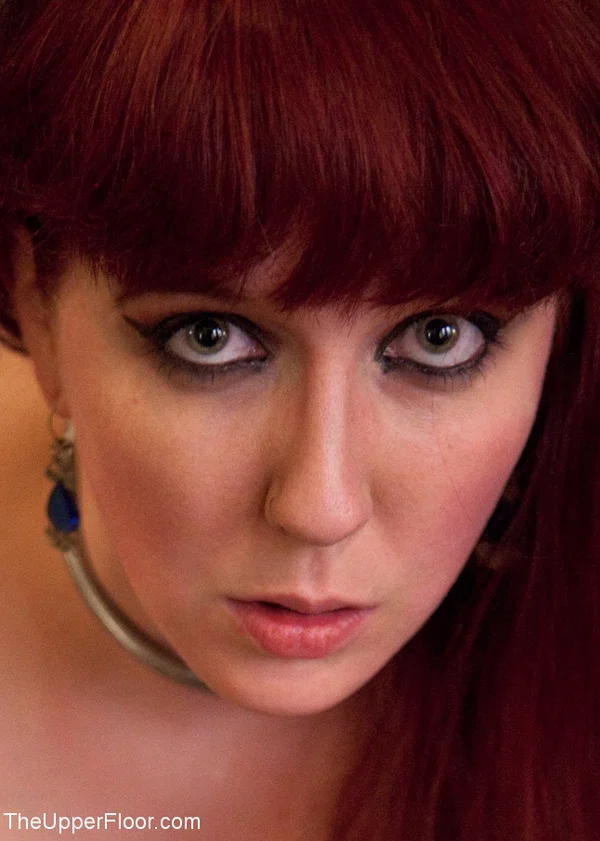 Busty redhead is penetrated while serving as a sex slave to a couple  - Fisting, Face, BDSM, Groupsex, Natural Tits, Bondage, Ass, Stockings, Big Tits, Dildo  - Photo 1