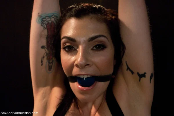 Busty slave girl is hogtied and ball gagged before giving a POV blowjob  - Bondage, BDSM, MILF, Sexy, Blowjob, Feet, Non Nude  - Photo 6