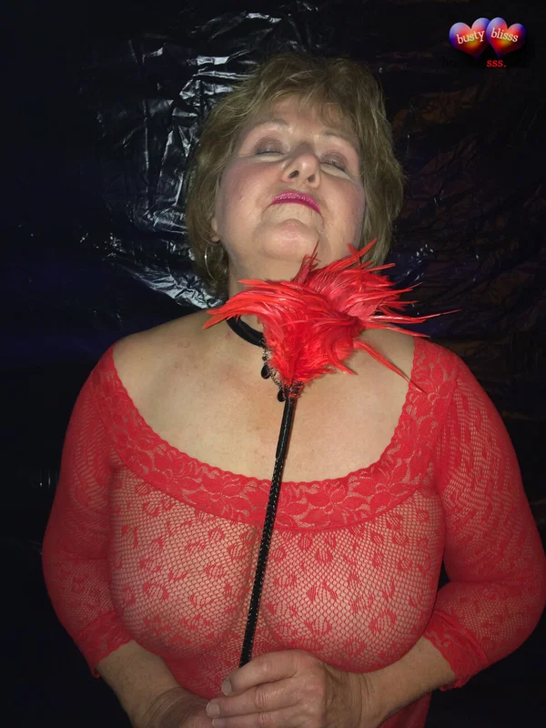 Older amateur Busty Bliss shows her big tits and pussy in a red mesh top  - Mature, Thick, Chubby, Curvy, BBW, Close Up, Nipples, Lingerie, Big Tits, Short Hair  - Photo 9