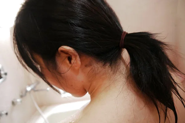 iAwe-Inspiring nude Kuwako Ooyama taking a sensational hot-wet shower  - Wet, Ass, Asian, Bath, Close Up, Hairy, Pussy, Brunette, Shower, PAWG  - Photo 6
