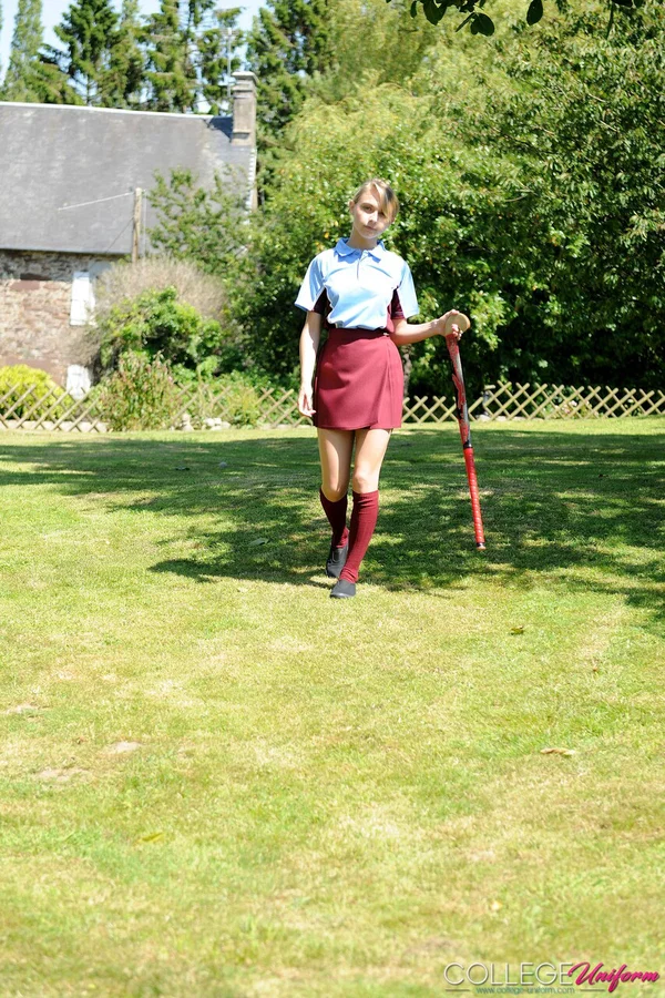 College Uniform featuring Chloe Toy Porn Pictures  - Schoolgirl, College, Non Nude, Outdoor, Uniform, Short Hair  - Photo 8