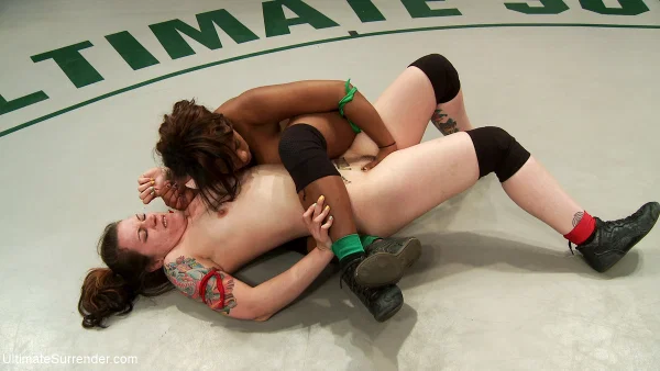 Ultimate Surrender performed by Elizabeth Thorn, Yasmine Loven Sex Pics  - Ebony, Sports, Petite, Bondage, African, BDSM, Ass, Lesbian, Fingering, Tiny Tits  - Photo 18