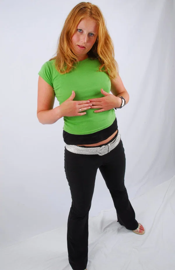 Natural redhead Judy models a double buckle cuff watch during SFW action  - Redhead, Clothed, Amateur, Non Nude, Babe, Beautiful, Solo  - Photo 10