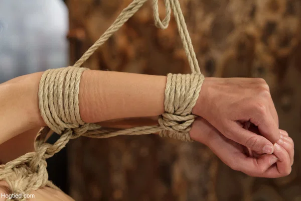 Teen Nina Lopez gets toyed & has her big saggy tits clamped in rope bondage  - Bondage, Ass, Latina, BDSM, Teen, Nipples, Spanking, Pretty, Cute, Close Up  - Photo 2