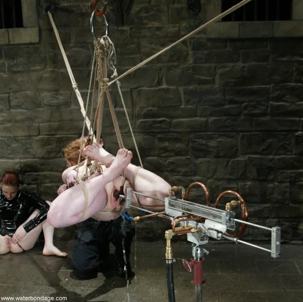 Water Bondage performed by Claire Adams, Madison Young Nude Images  - Fetish, Wet, BDSM, Redhead, MILF, Petite, Bondage, White  - Photo 7