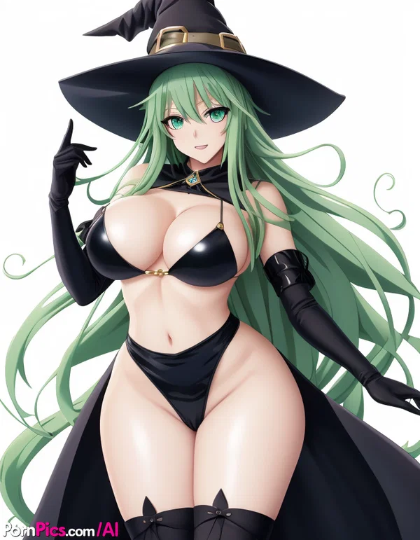 Saucy Hentai witch Arazaka teasing with her great pair of boobs  - Hentai, Big Tits, Pussy, Spreading, Non Nude, Outdoor  - Photo 11