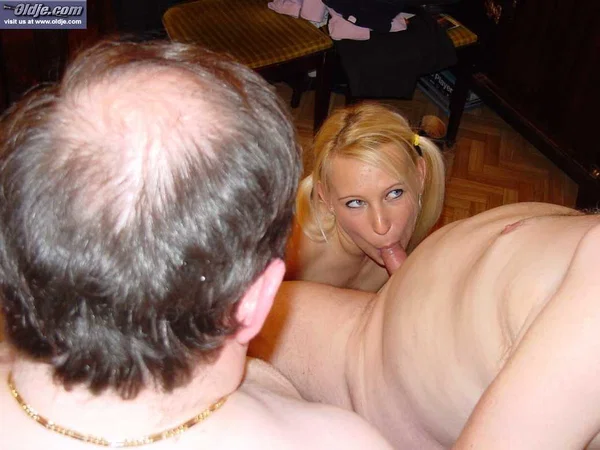 2 fat old men get sucked off by young slut with hair in pigtails Gina Blonde  - Old Man, Old Young, MILF, Blonde, Teen, Cute, Pigtails, Blowjob, Pussy, Non Nude  - Photo 7