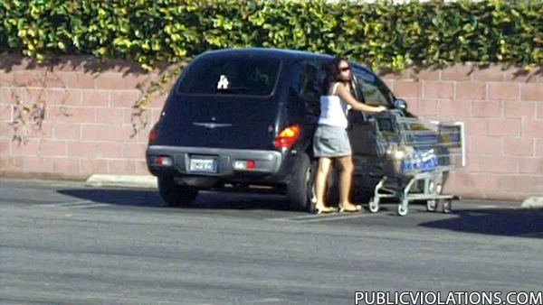 Unsuspecting shopper gets her panties dropped & hot ass exposed by a stranger  - Teen, Outdoor, Cute, Non Nude  - Photo 16