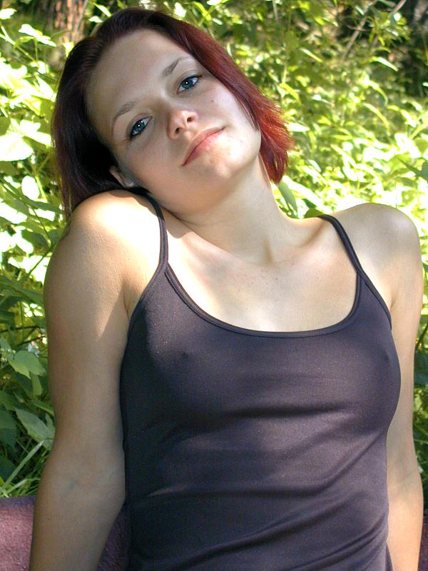 Teen with red hair gets her twat sucked by another redheaded girl outdoors  - Outdoor, Lesbian, Amateur, Nipples, Humping, Teen, Jeans, Cute, Redhead, Undressing  - Photo 20