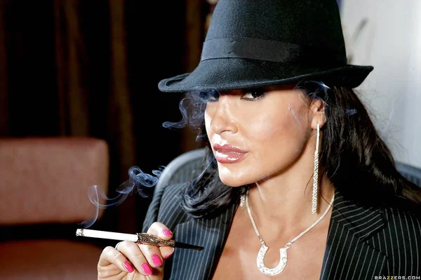 MILF Lisa Ann in stockings feels a deep penetration with a stiff cock  - MILF, Big Tits, Smoking, Reality, Stockings, Hardcore, Pussy Licking, Cowgirl, Ass Fucking, Blowjob  - Photo 1