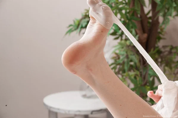 Redhead amateur Emma Evins peels off her nylons before toying her beaver  - Spreading, Hairy, Redhead, Natural Tits, Babe, Teen, Pussy, Cute, Lingerie, Close Up  - Photo 6