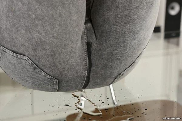 Platinum blonde chick Lena Love wets herself with her own pee  - Czech, Blonde, MILF, Pissing, European, Jeans, Close Up, Pussy, Masturbation, Babe  - Photo 2