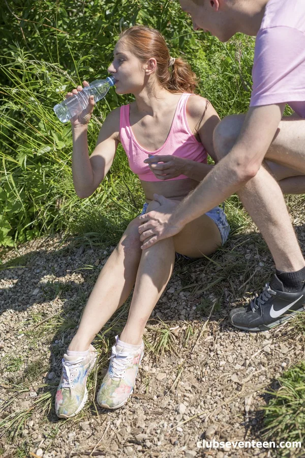 Brunette teen Raisa has her pussy licked & fucked by a stranger by the road  - Outdoor, Family, Reality, Redhead, Amateur, Blowjob, European, Hardcore, Cowgirl, Ass Fucking  - Photo 3