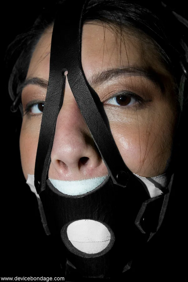 White girl Circe Borges is made to cum while wrapped in latex and gagged  - Face, Bondage, Perfect, BDSM, Masturbation, Pussy, Dildo, Shaved, Close Up, Feet  - Photo 13