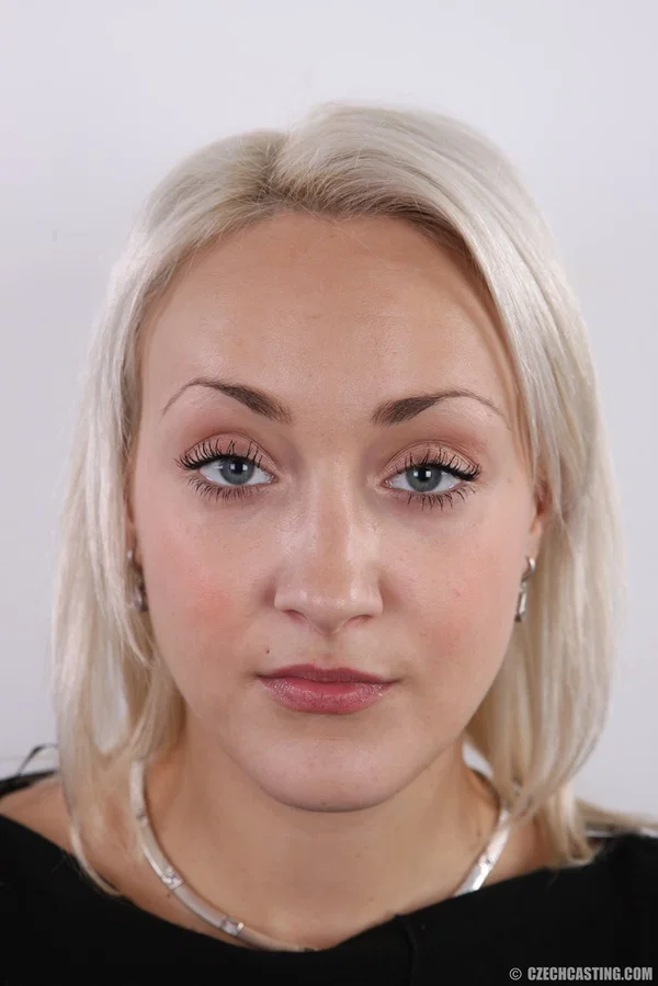 Platinum blonde amateur Lucie stands naked after losing her clothing  - Czech, Casting, Amateur, Face, Babe, European, Ass, Thong, Close Up, Hairy  - Photo 1