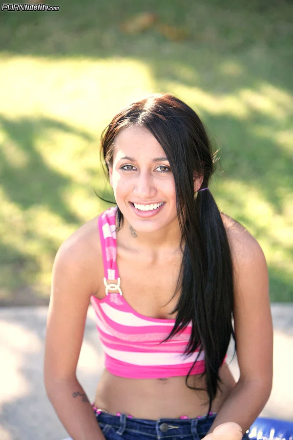 Petite brunette teen Amia Miley enjoys some outdoor play time on a trampoline  - Mature, MILF, Teen, Groupsex, Cute, Pornstar, Blonde, Skinny, Outdoor, White  - Photo 18