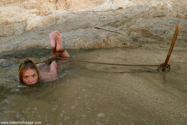 Water Bondage performed by Star Naked Pics  - Fetish, BDSM, Bondage, Wet, Feet, Outdoor, Non Nude, Pussy, White  - Photo 16