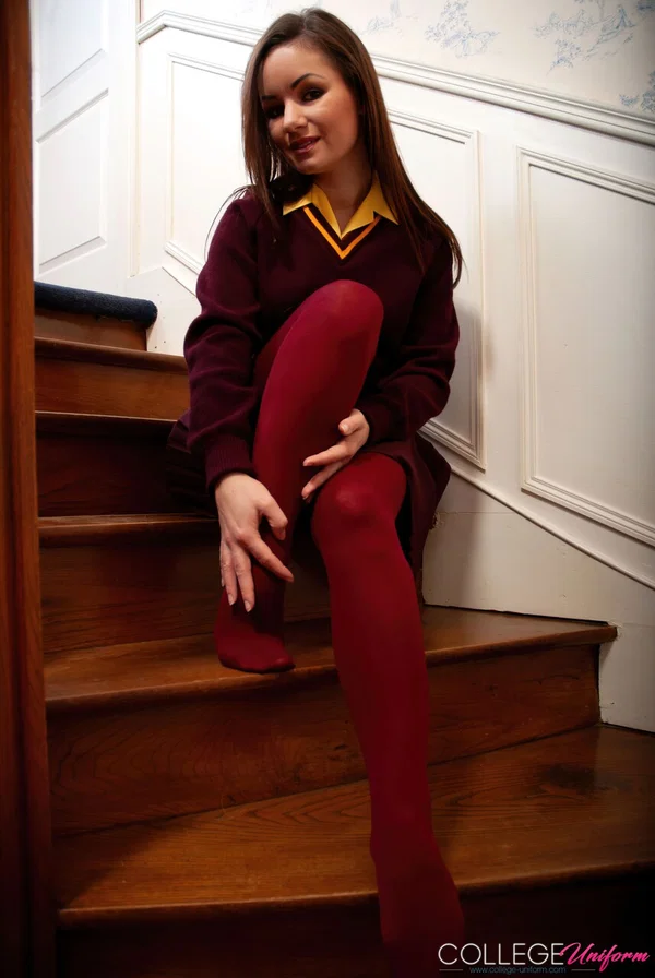 College Uniform featuring Jana Mrazkova Naked Pics  - Photo 4