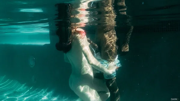 Slim pornstar Haley Reed gives interracial blowjob & eats cum in the shower  - Underwater, Bikini, Interracial, BBC, Shower, Cumshot, Tiny Tits, Tall, Teen, Cum In Mouth  - Photo 8
