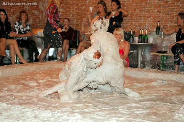 Salacious european fetish ladies enjoy a messy mud wrestling  - Fetish, European, Skirt, Outdoor  - Photo 6