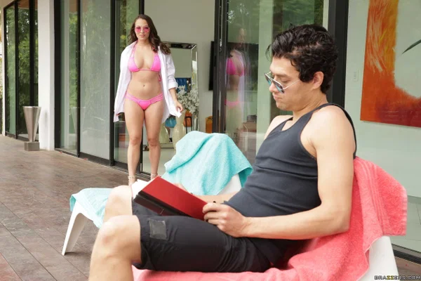 Vengeful Lily Love uses natural tits & blowjob skills to steal her sister's BF  - MILF, Step Sister, Reality, Outdoor, Brunette, Big Tits, Pornstar, Bikini, Blowjob, Cheating  - Photo 4