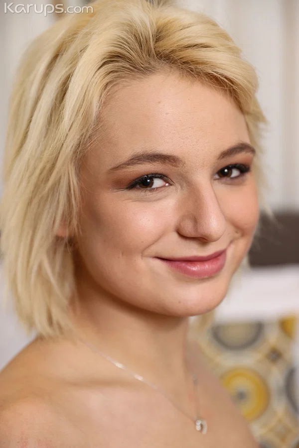 Sexy blonde Vanessa Queen shows her medium boobs and spreads her ass cheeks  - Petite, Short Hair, Beautiful, Teen, Skinny, Pussy, Spreading, Sexy, Shaved, Panties  - Photo 21