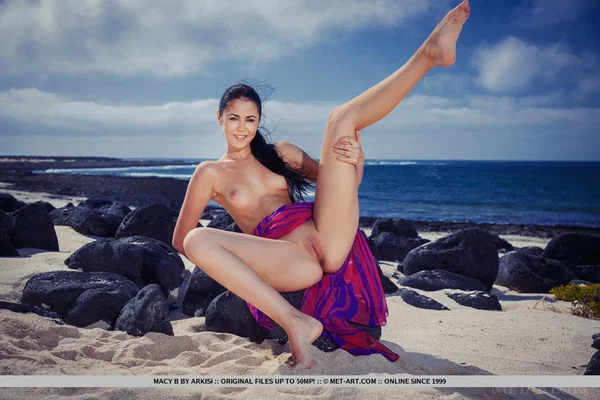 Hot teen Macy B displays her great body on rock strewn beach at low tide  - Beach, Teen, Outdoor, European, Pussy, Shaved, Babe, Spreading, Close Up, Ass  - Photo 15
